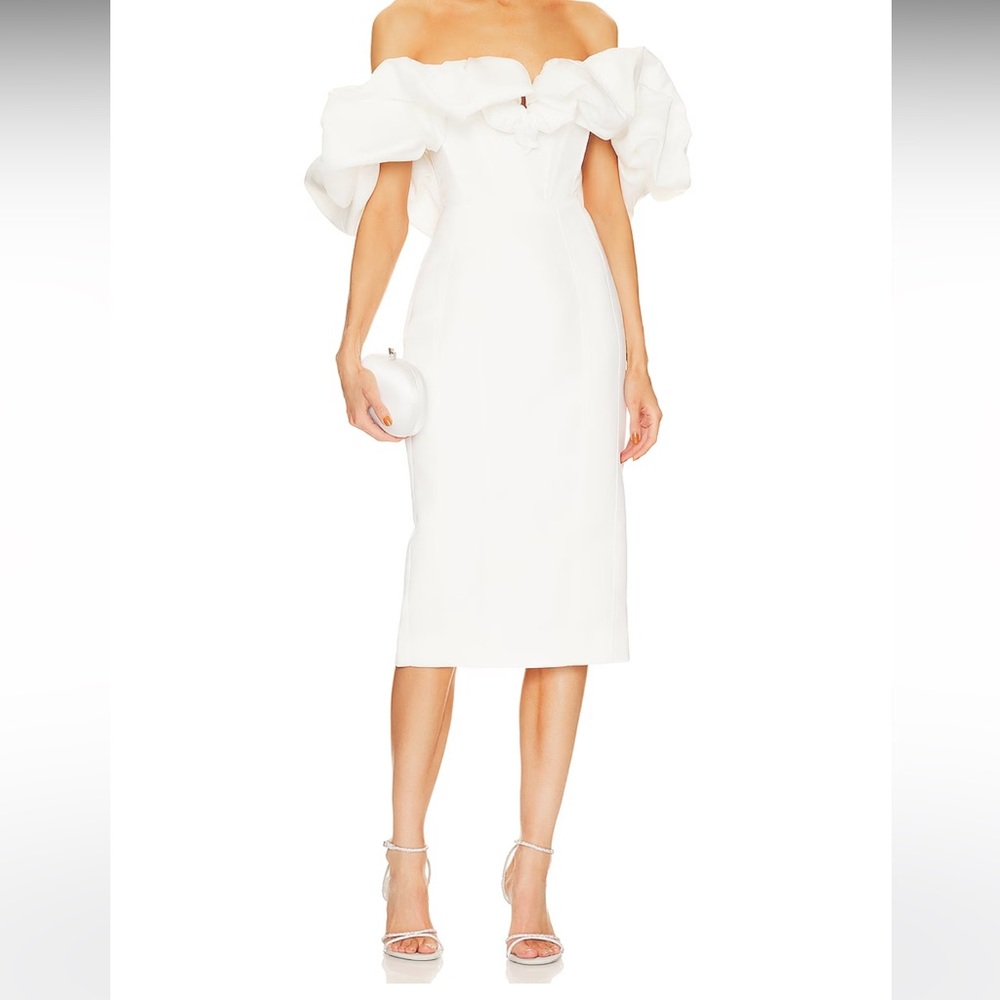 Line & Dot Revolve Samara Dress in Off White Small